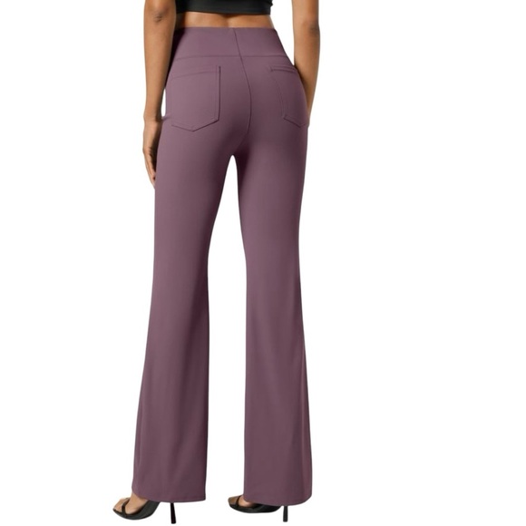 Halara Flex High Waisted Slight Flare Work Pants Size Large - Picture 2 of 9